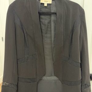 Cameo Black Mesh Detail Blazer